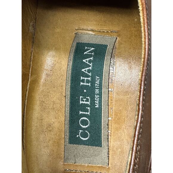 Cole Haan Giraldo LX Cap Toe Oxford 10 D British Tan Leather Classic Preppy - Picture 12 of 13